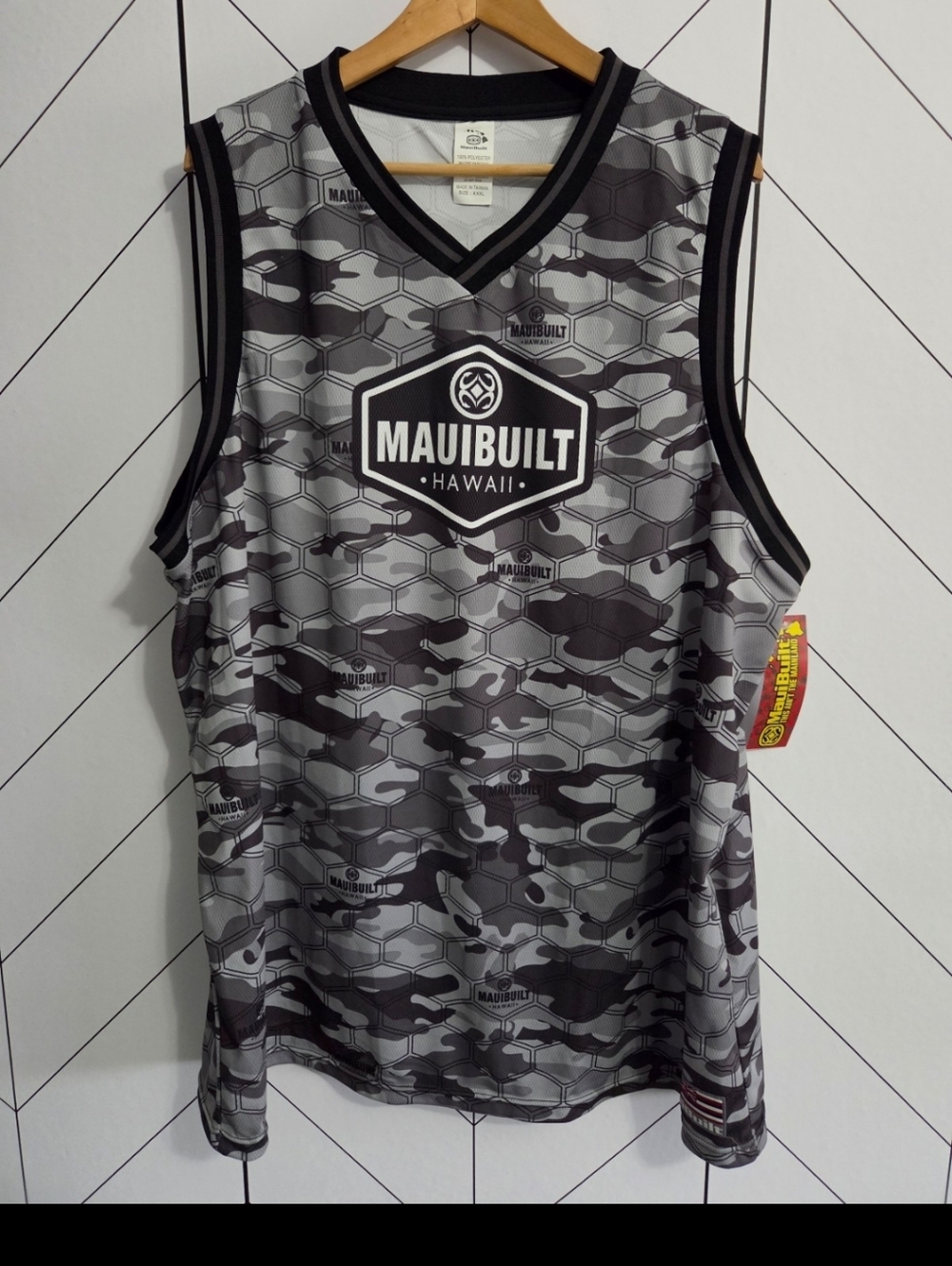 NWT Maui Built Modern Monochrome Camo Tank, Men's 3XL